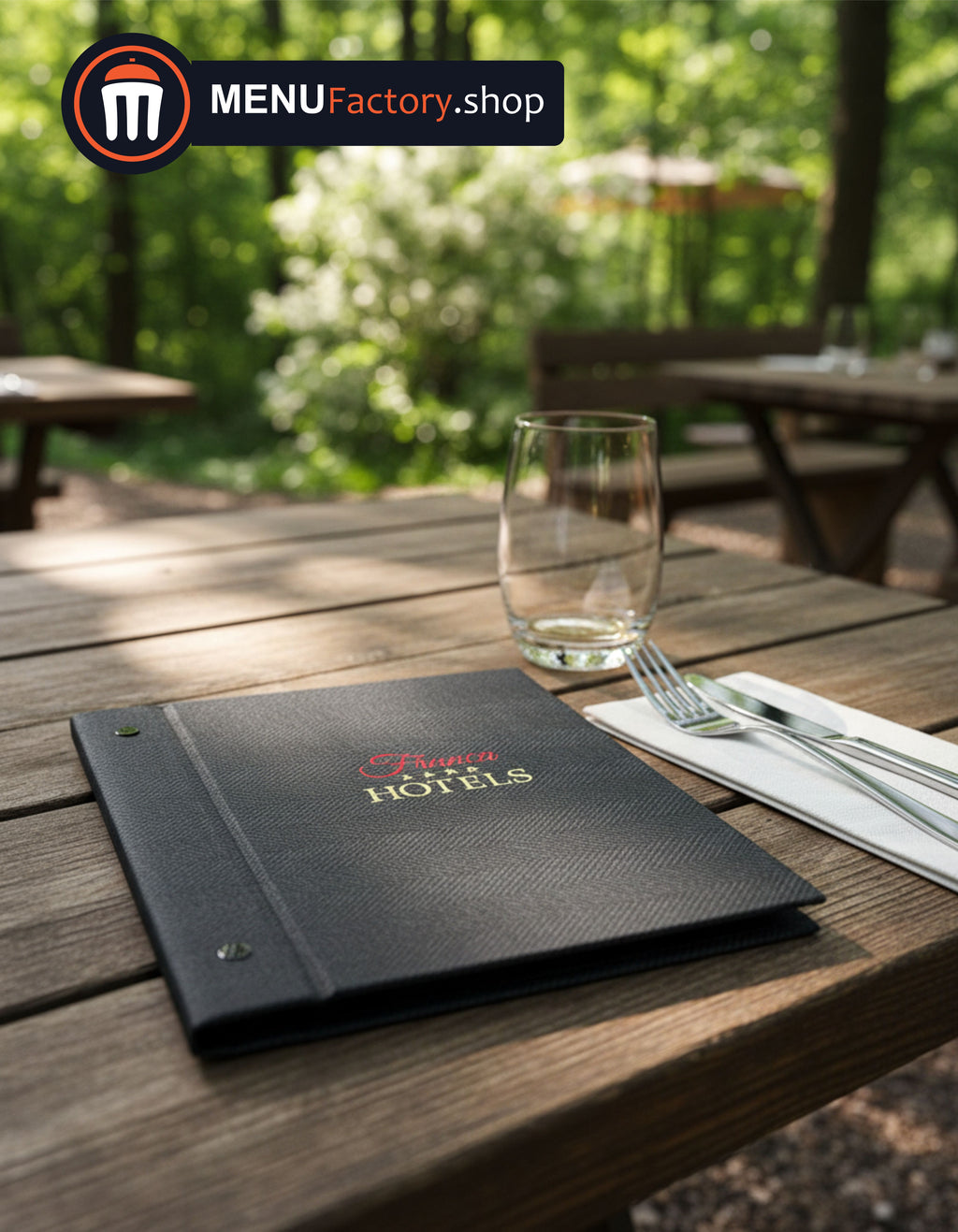 Premium Waterproof A4 Menu Cover with PVC Sleeves – Durable Restaurant Menu Holder