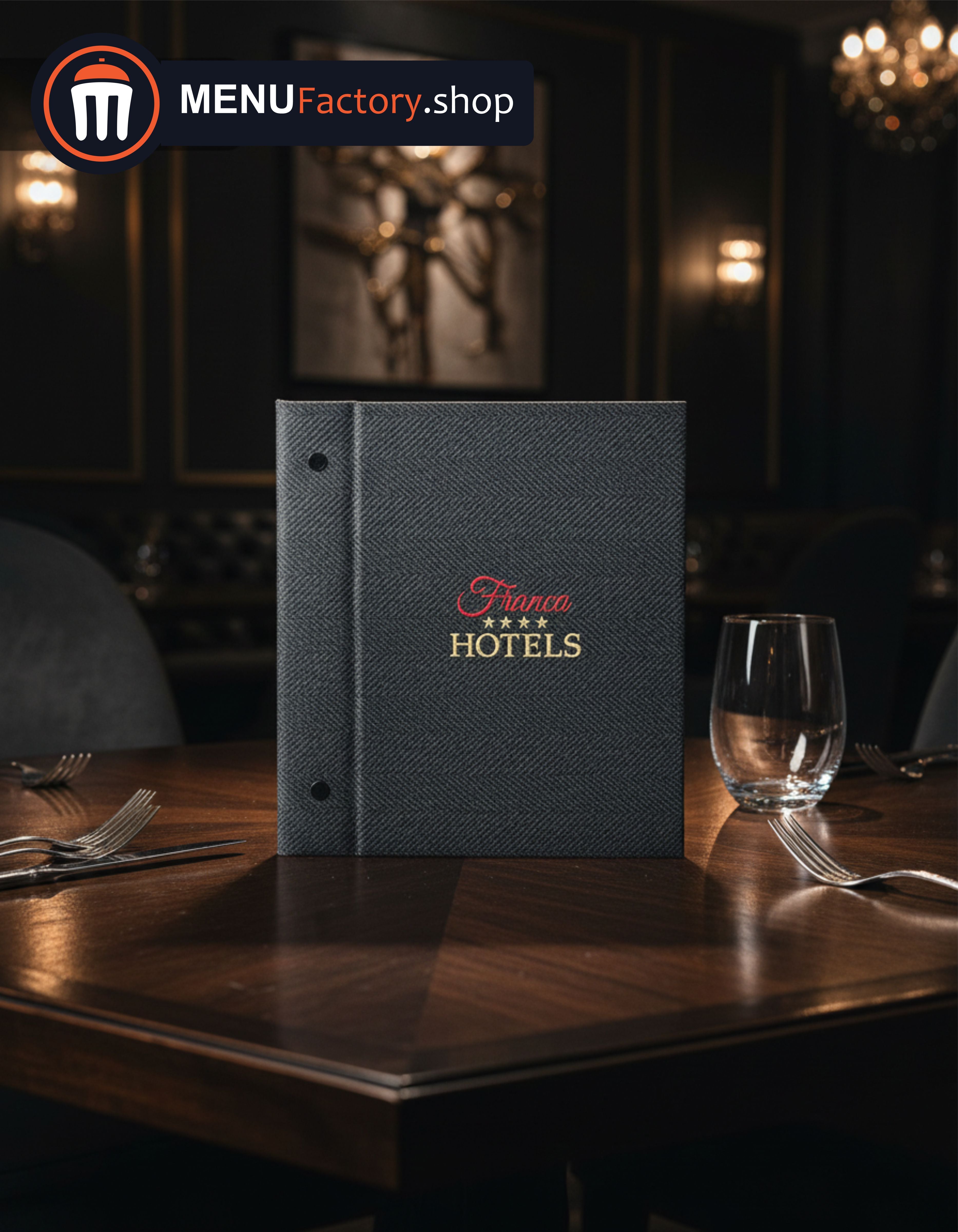 Premium Waterproof A4 Menu Cover with PVC Sleeves – Durable Restaurant Menu Holder